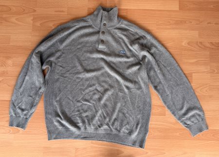 Pullover - Schalke 04 - Strick grau Baumwolle NEU ca. Gr XXL