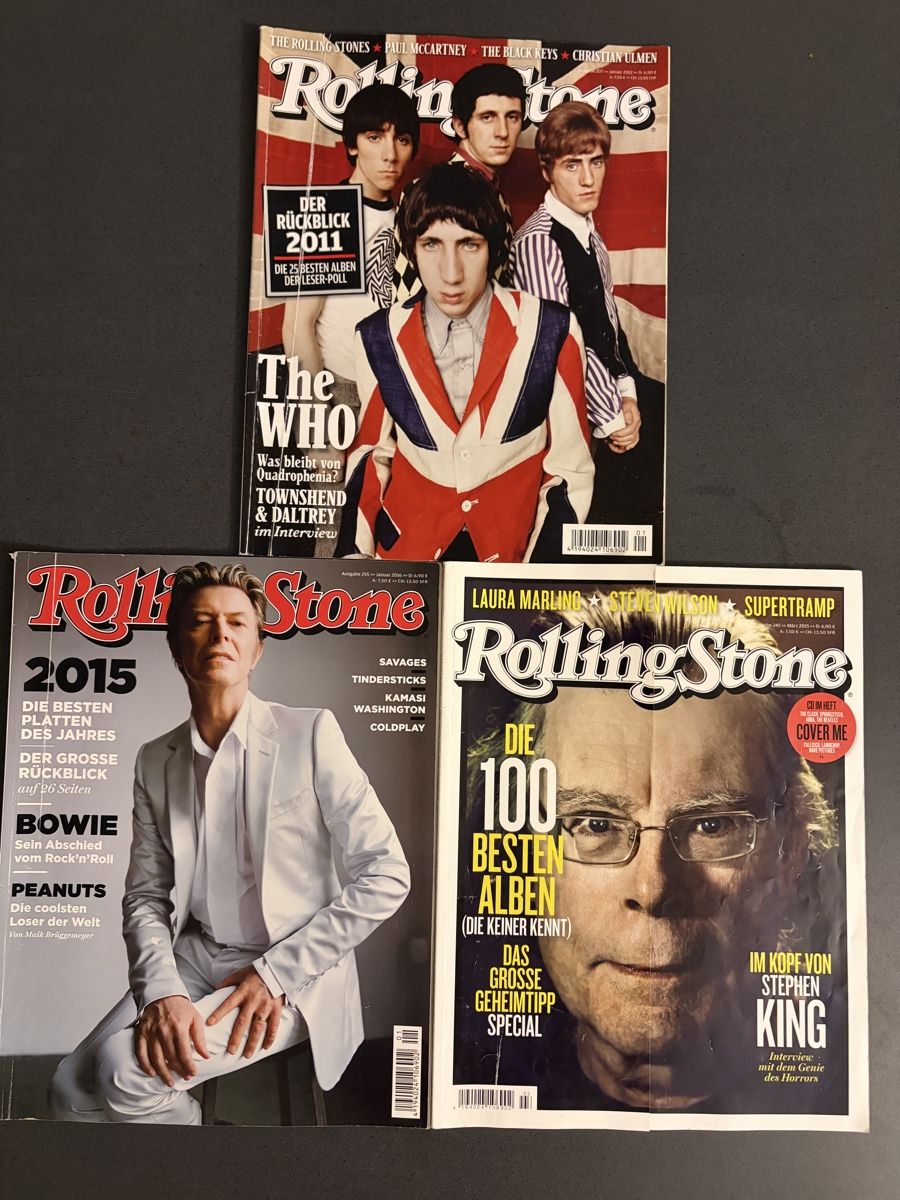 Zeitschriften & Magazine: Rolling Stone Magazine Collection 3 Stk.  – Gebraucht aus Leibstadt von Shopcity