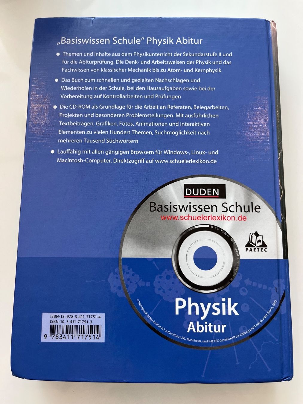 Libri: "Abitur Physik" von Duden mit CD-ROM – Usato da Zürich venduto da Bora_0506 1