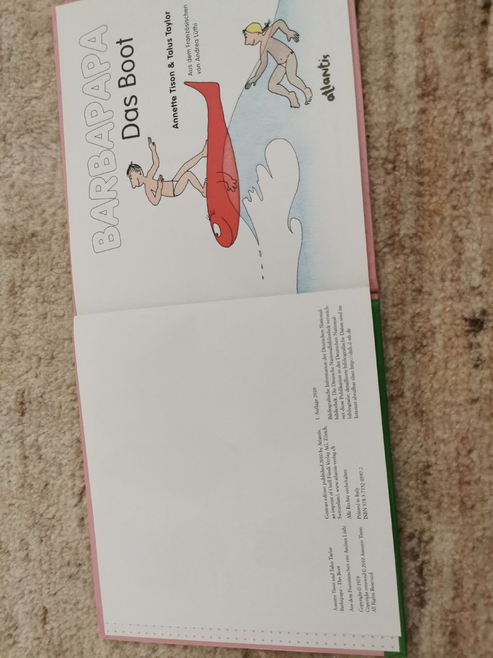 Libri: BARBAPA DAS BOOT 1.AUFLAGE 2010 – Nuovo (secondo la descrizione) da Stansstad venduto da ramschliese 1