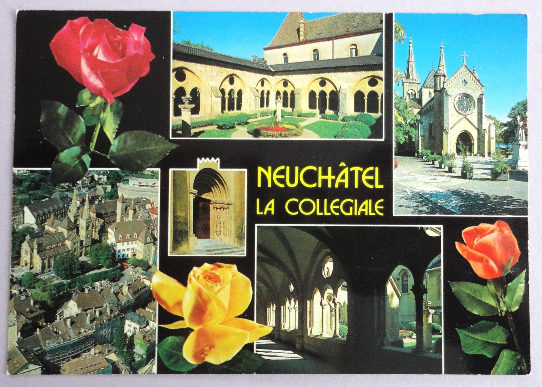 Cartoline postali: Neuchâtel, La Collégiale – Usato da Fétigny venduto da Billy2miny