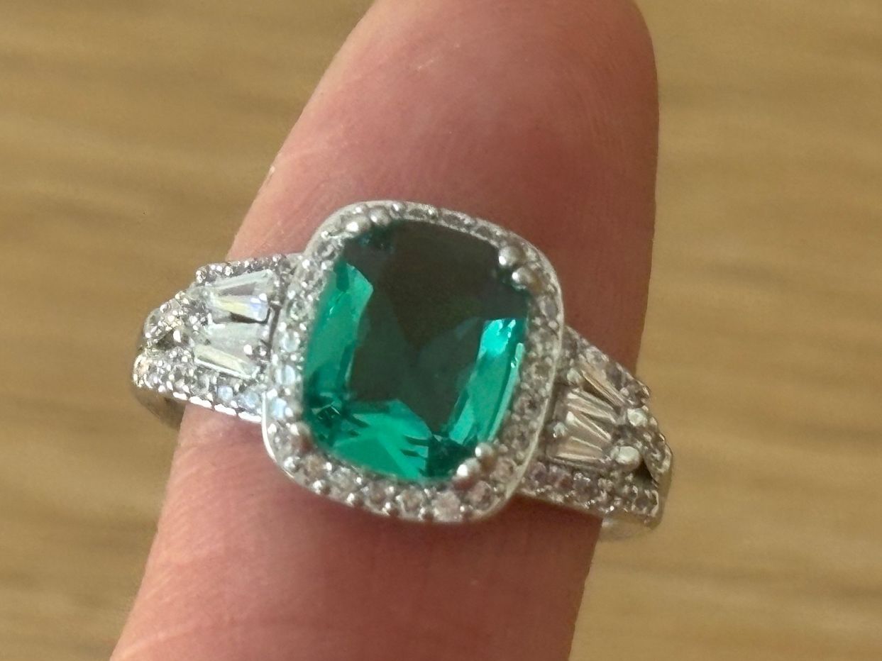 Ringe: Luxus Elegante Gr.19/9 Ring Farbe: Silber / weiss – Neu (gemäss Beschreibung) aus Biel-Bienne von Roserosse13 5