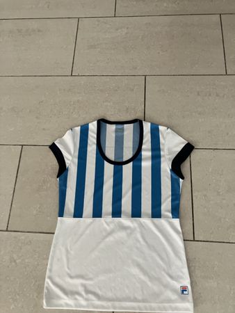T-shirt Fila rayures bleues et blanches taille M/38