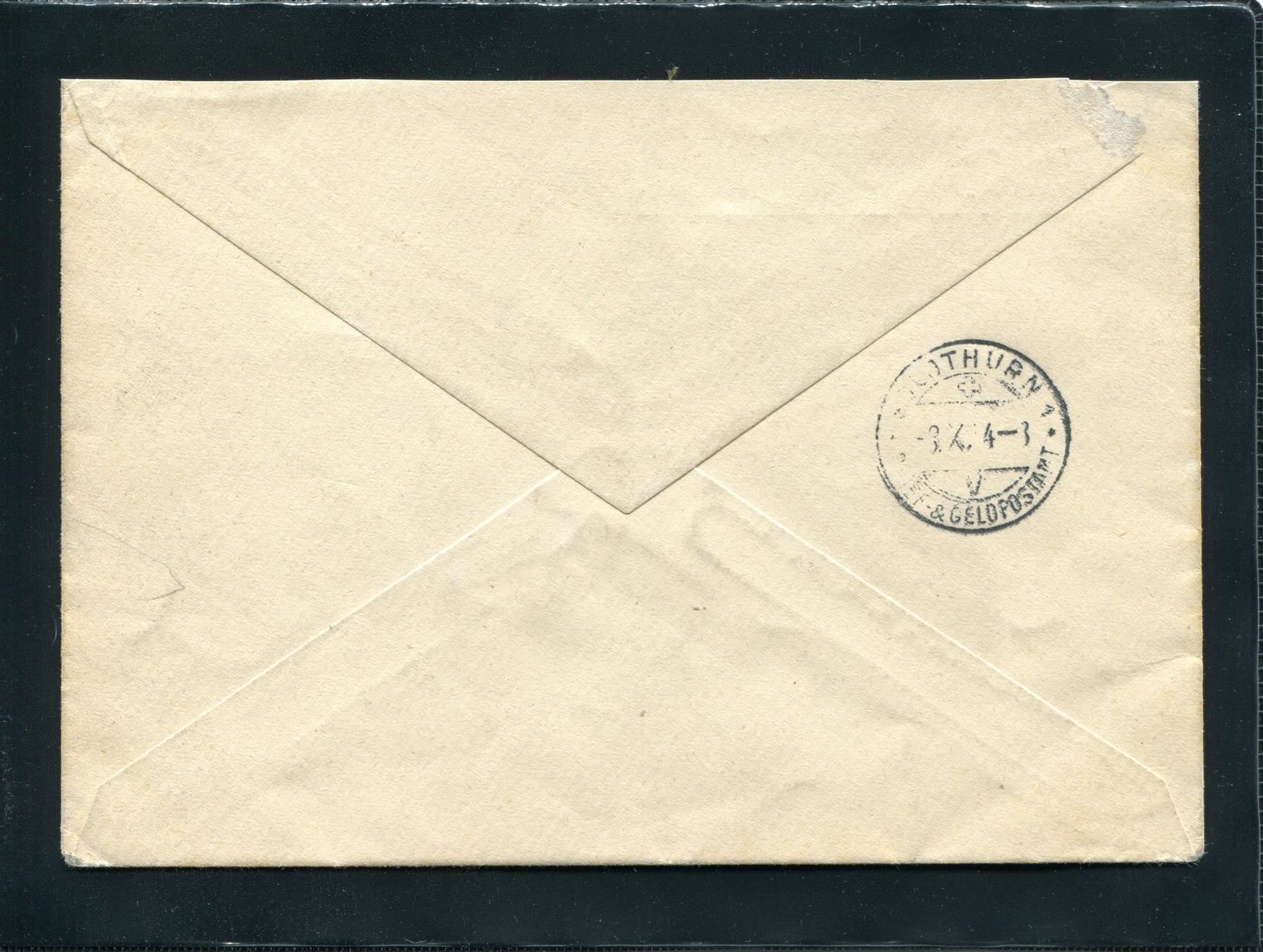 Alle Briefmarken: 1934 NABA Block auf Brief nach Solothurn – Gebraucht aus Winterthur von Kyoung 1