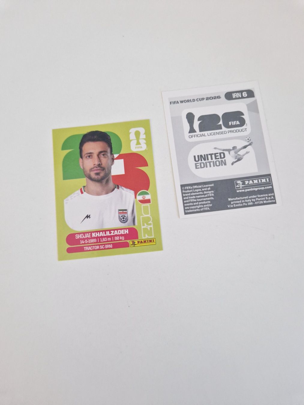 Panini Cartes à collectionner: Panini Sticker IRN6 – Neuf (Voir description) à Stüsslingen par white_angel86