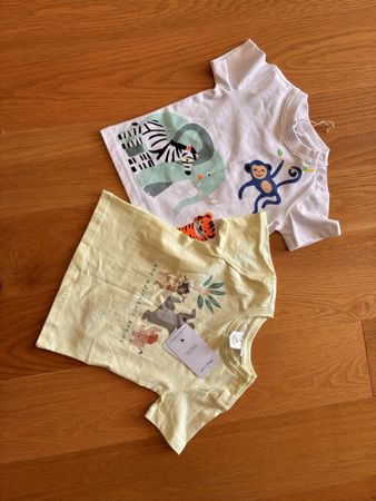 Süßes Sommer-T-Shirt Set Gr. 80 – Neu mit Etikett