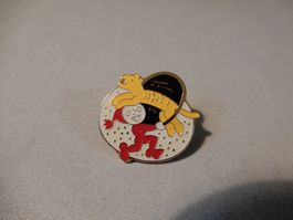Seltener Vintage Anstecker Knorrli mit Tiger Zirkus Rarität