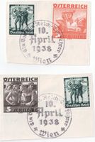 Oesterreich 1938, Trachtenserie die beiden Höchstwerte