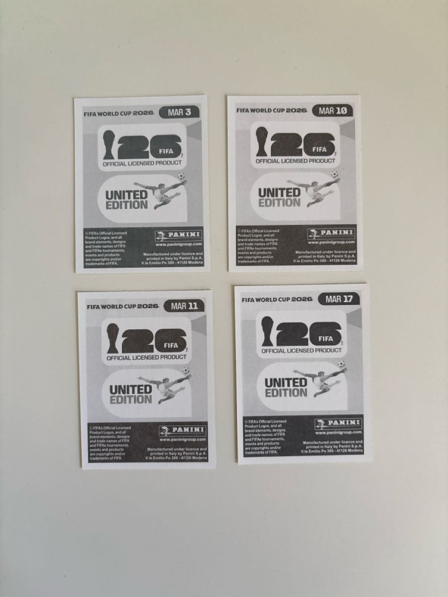 Panini Carte collezionabili: Panini: MAR 3,MAR 10,MAR 11,MAR 17 – Nuovo (secondo la descrizione) da Basel venduto da min_xq6x 1
