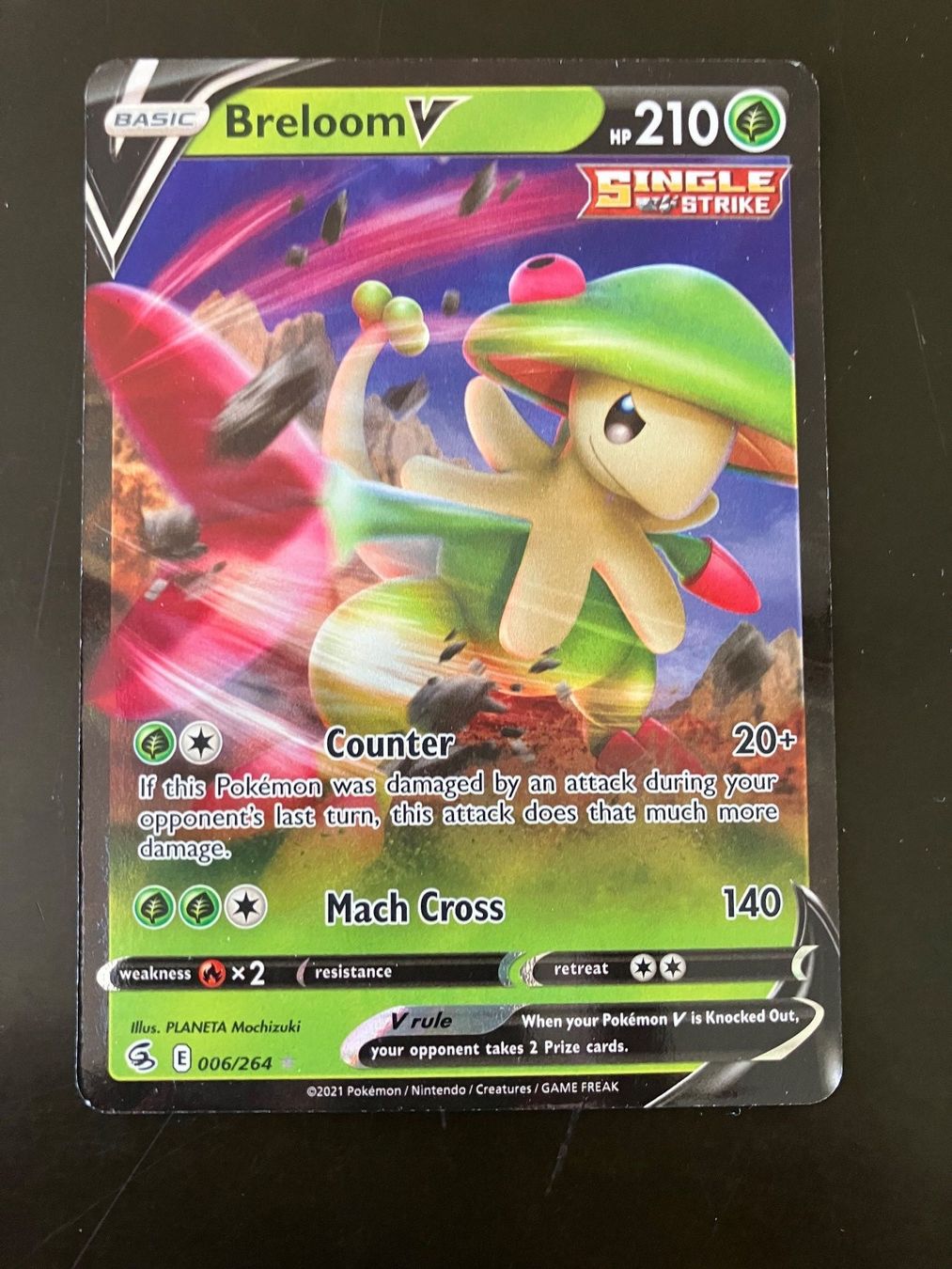 Pokémon Sammelbilder & Trading cards: Pokémon Karte - Breloom V – Gebraucht aus Gossau ZH von EBHA