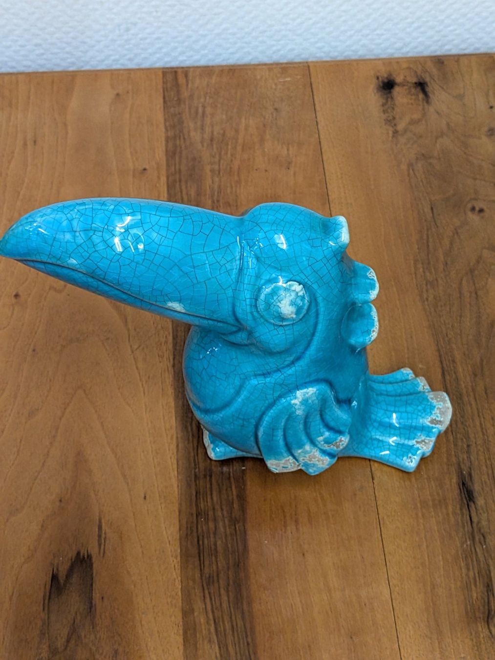 Statuette: Keramik Vogel türkisblau – Usato da Emmen venduto da magelan 2