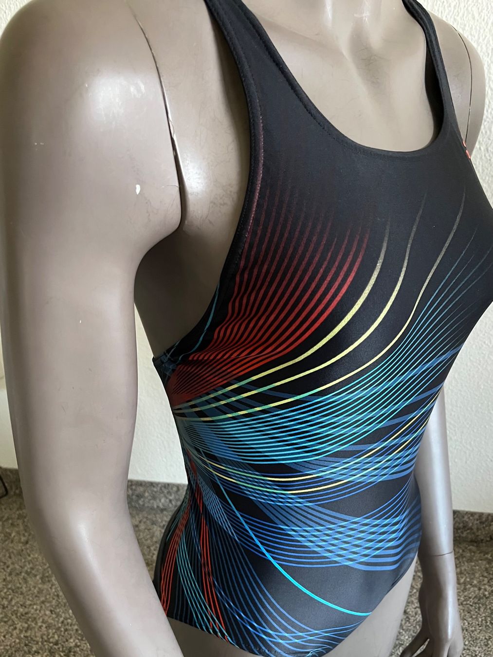 Adidas Costumi da bagno & Bikini: Original Adidas Badeanzug, Gr. 40, schwarz, gemustert – Nuovo e nell'imballaggio originale da Adliswil venduto da vette56 2
