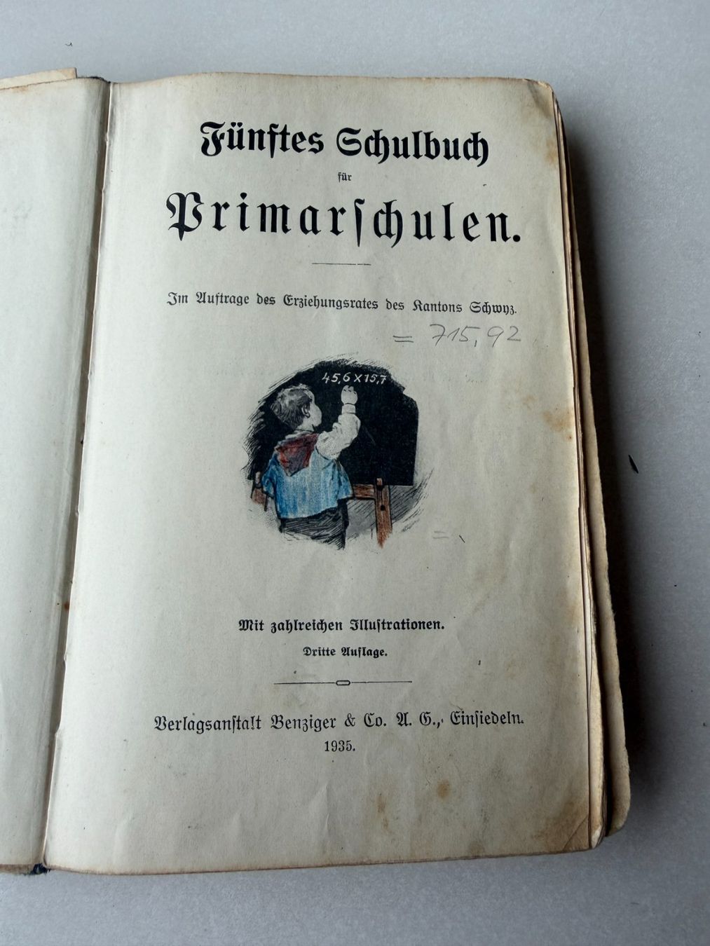 Bücher: alte Schulbücher – Gebraucht aus Pfäffikon SZ von Fam.104 6