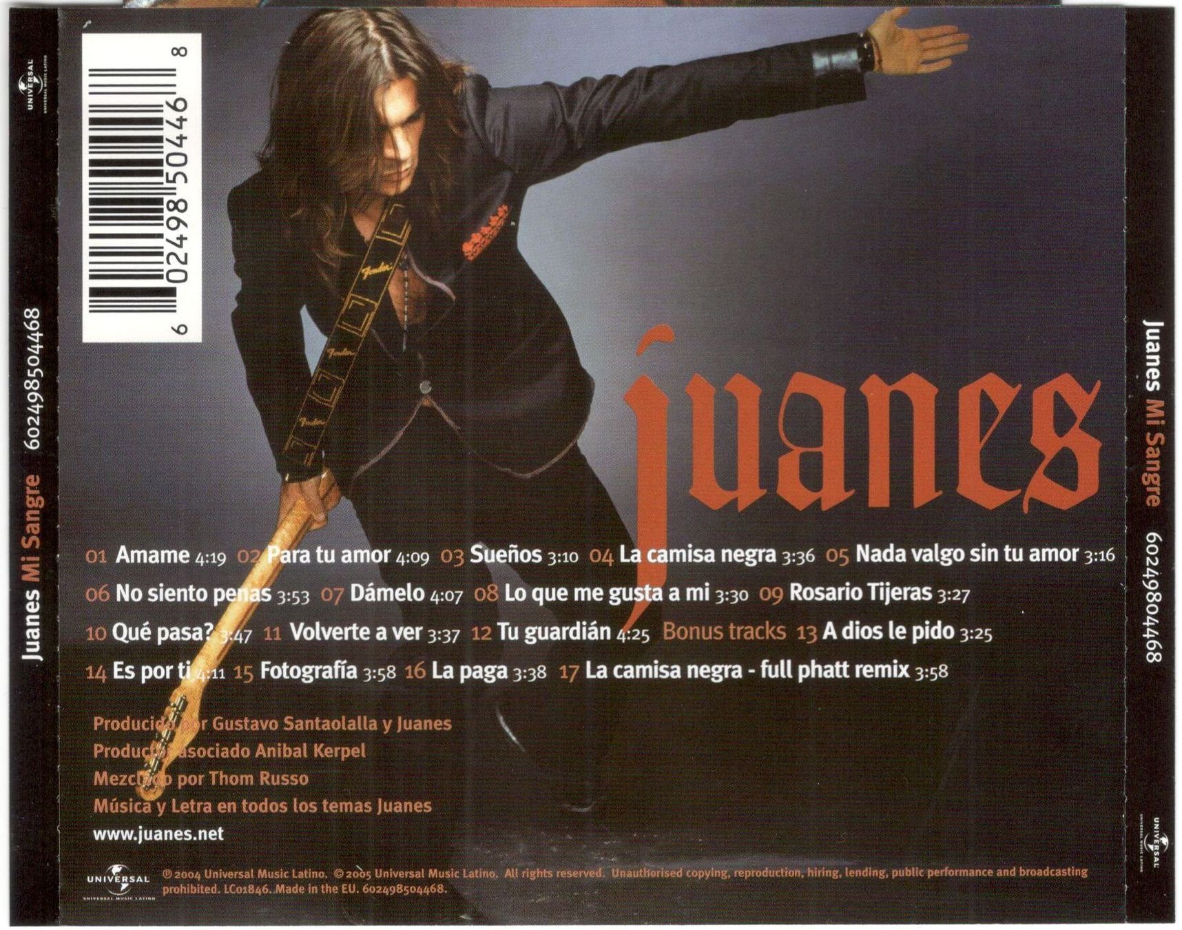 CD: CD Juanes Mi Sangre – Usato da St. Margarethen TG venduto da Smiley-Face 1