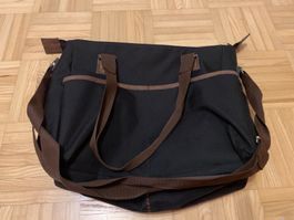 Handtasche schwarz/braun