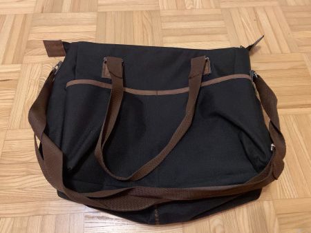 Handtasche schwarz/braun