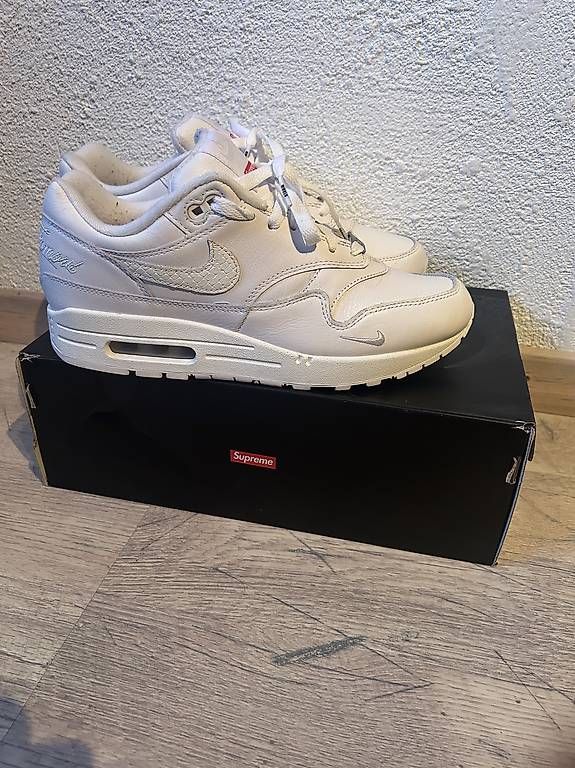 Scarpe da uomo: Nike Air Max 1 x Supreme White – Usato da Studen BE venduto da ram_27zy 1
