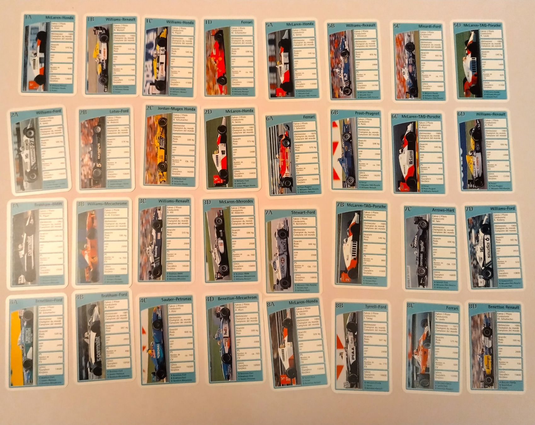 Spiele: Auto Quartett -  Formel 1 / 2 Deckkarten + 32 Karten – Gebraucht aus Bellach von JingleJerry 3