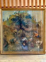 Gemälde Karl M. Kromer, Die Beerenleserinnen, 1917, TOPWERK!