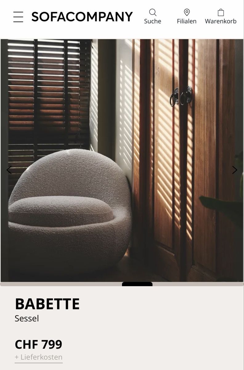 Sedie a sdraio: Bouclé-Loungesessel – Nuovo (secondo la descrizione) da Zürich venduto da Leticia_BM 2