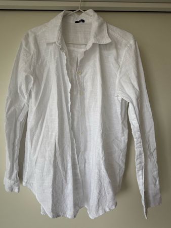 Long sleeve Tezenis shirt white linen material
