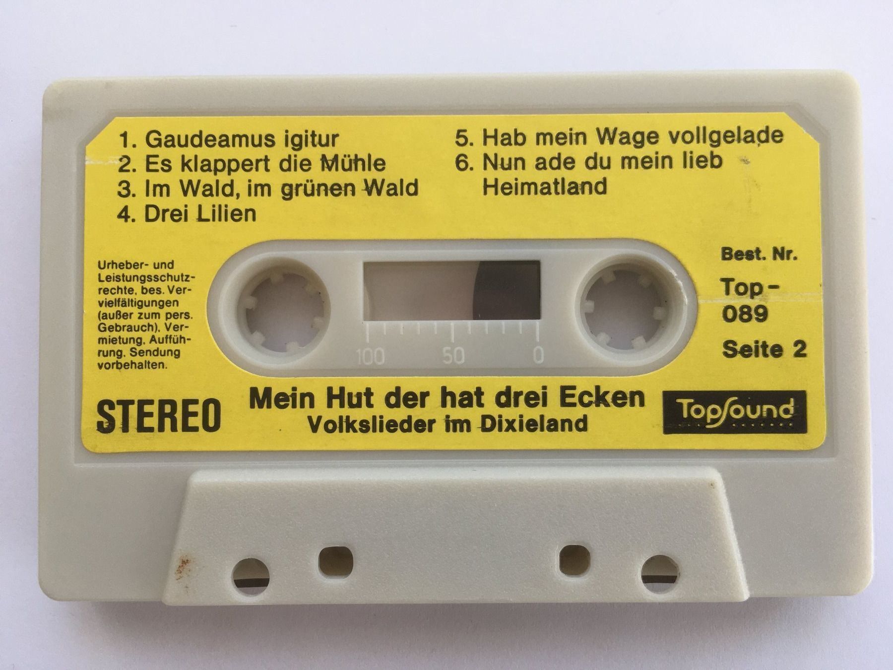 Musicassette: Mein Hut der hat drei Ecken – Usato da Grenchen venduto da Kogi7 2