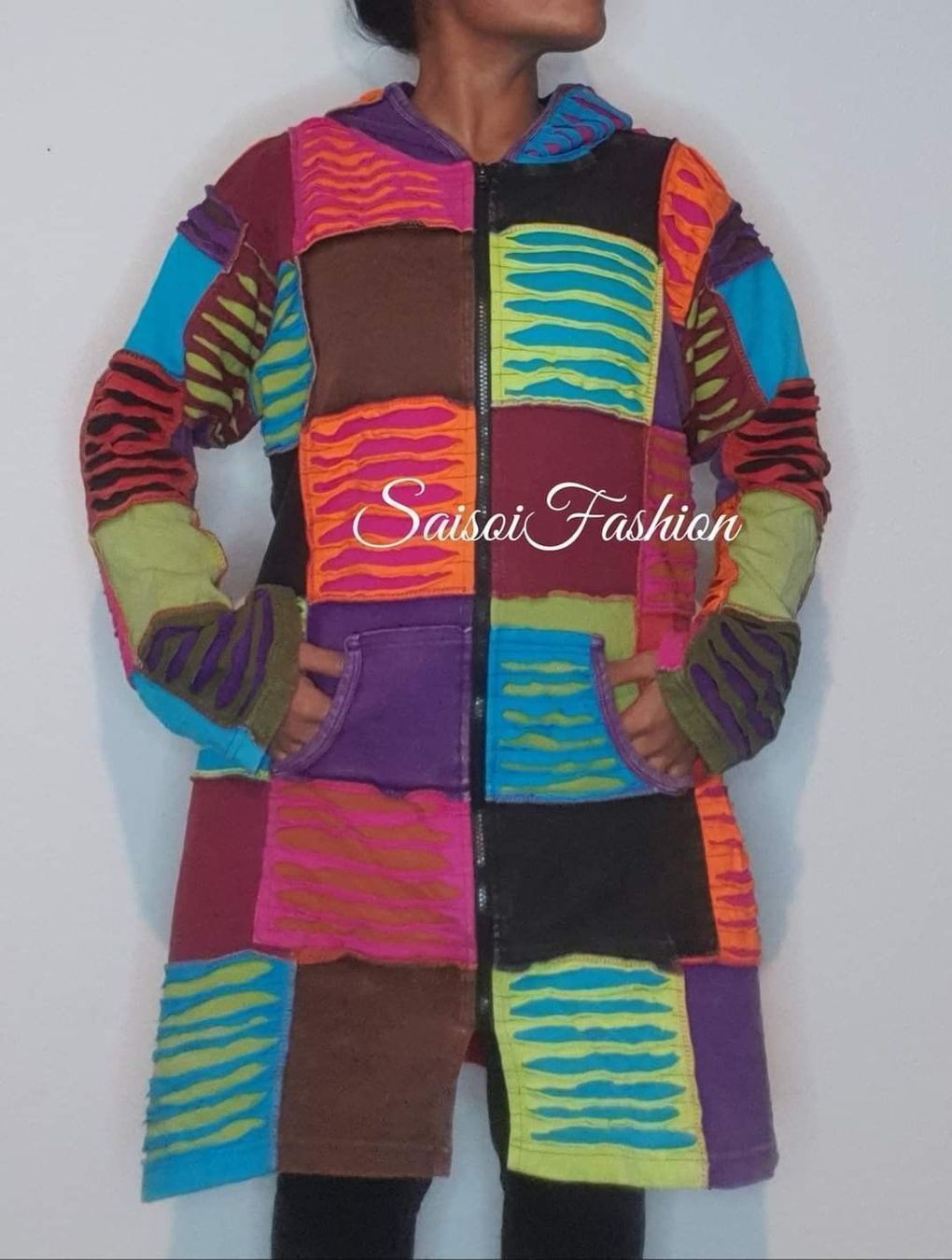 Cappotti: Winter Herbst Goa Hippie Ethno Patchwork Mantel XS-XL – Nuovo e nell'imballaggio originale da Ebmatingen venduto da SaisoiFashion 3