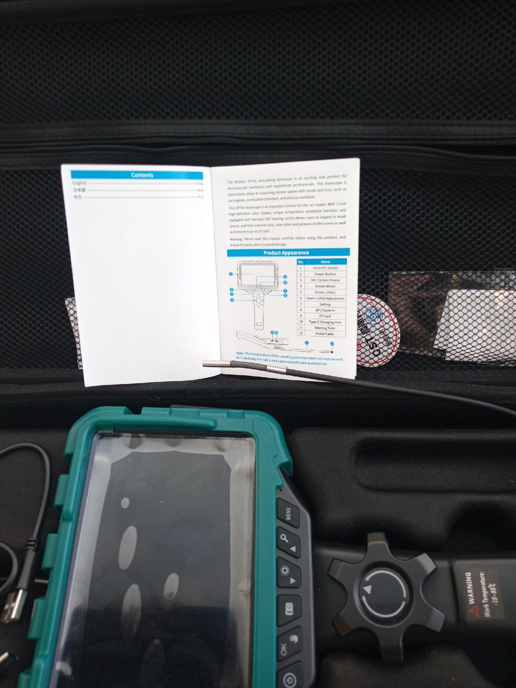 Fotocamera: Endoskop Kamera Nidage mit Display  – Usato da Laupen ZH venduto da SportcarsLaupen 2