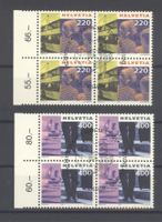 2001, Nr.1020–1021, Dauermarken Tourismus II, ViererblöckeET
