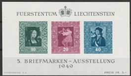 W23 ** Postfrischer Block 1949 Kat. 200.-