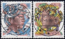 725+726 FD-Vollstempel vom Ort 27.5.86