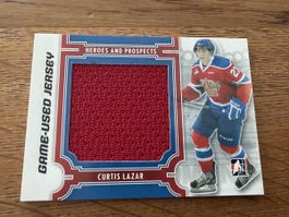 Curtis Lazar HC Lausanne Hockey Jersey Card