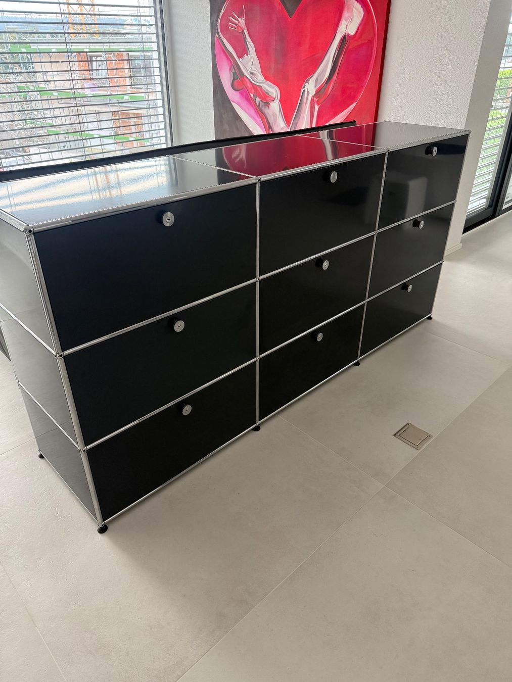 USM Scaffali: USM Haller Sideboard 3x3 Anthrazit grau 50cm Tiefe Q2 – Usato da Balsthal venduto da Designhaus.Schmitt 8