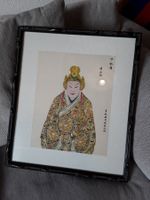 Würdenträger China Druck in Glas gerahmt