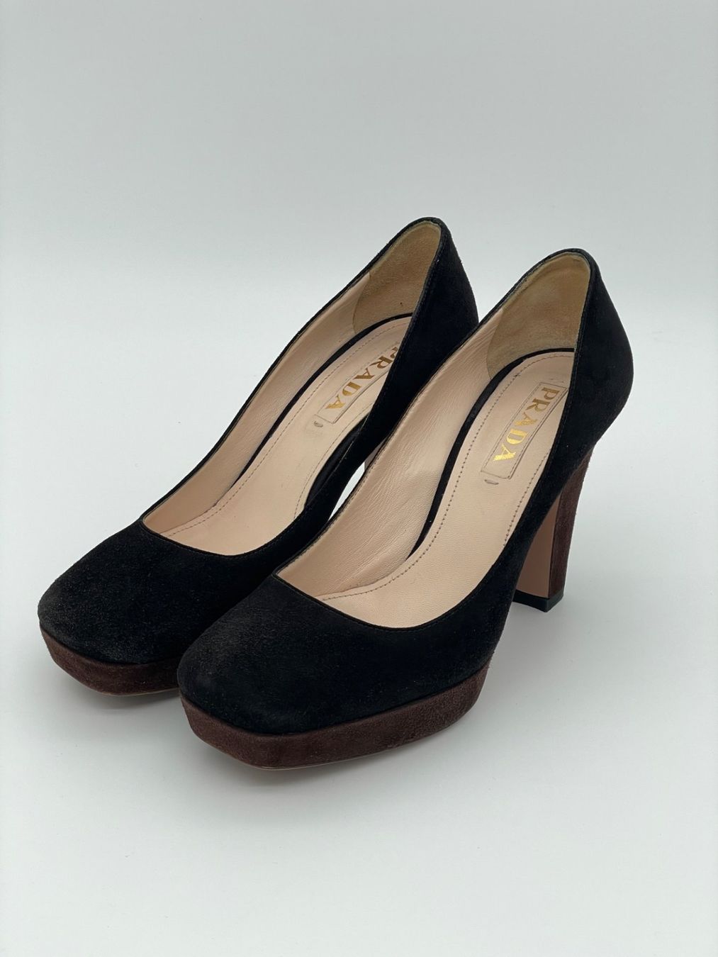 Prada Scarpe da donna: Prada Suede Platform Plateau Pump EU 36.5 Mehrfarbig – Usato da Zürich venduto da shoe_shop 2
