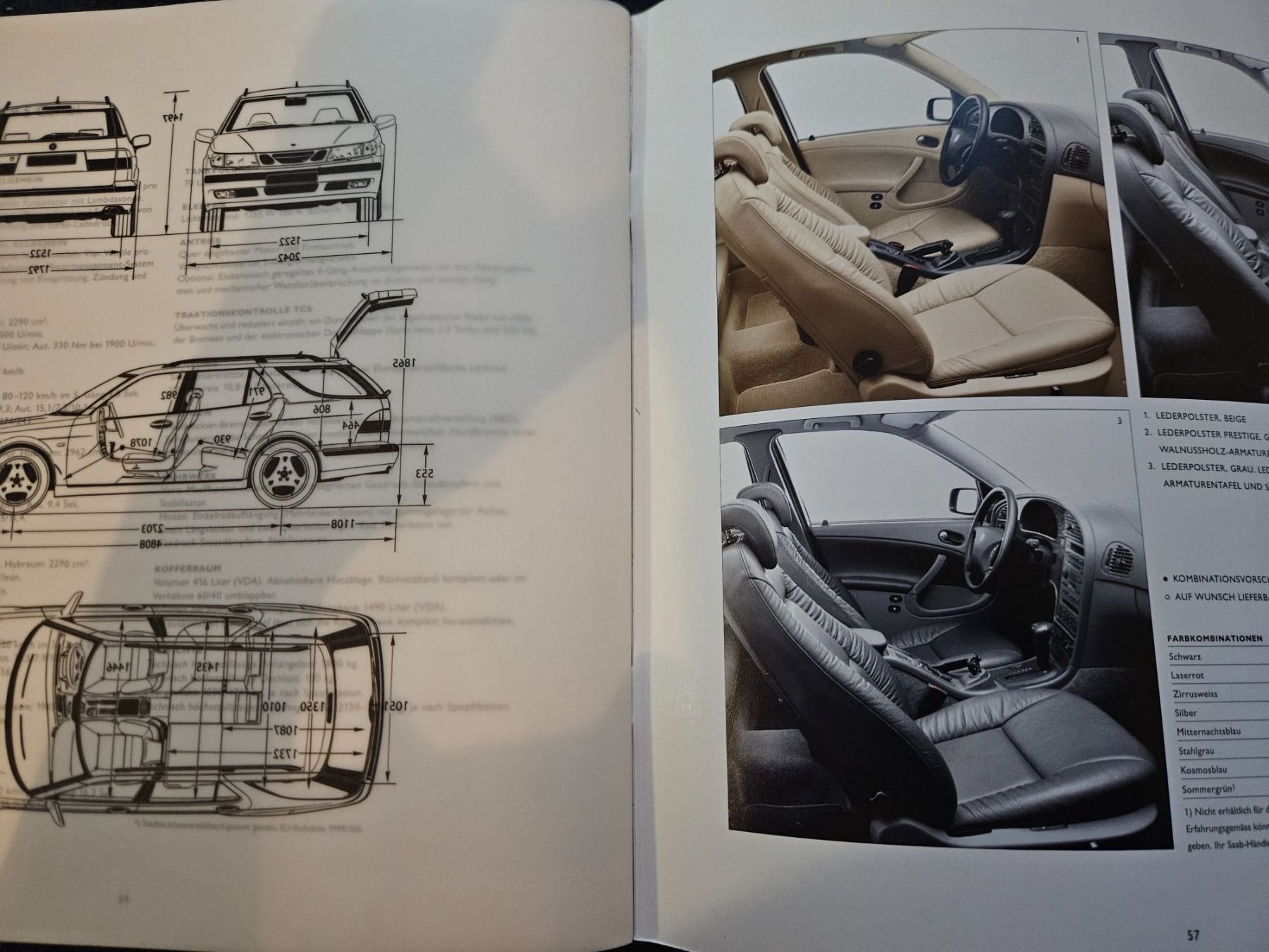 Saab Dokumente: Saab 95 Combi  Prospekt 2001  xa – Gebraucht aus Flawil von sr1_f6st 9