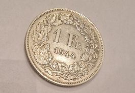 1 Franken 1944 Schweiz Silber 