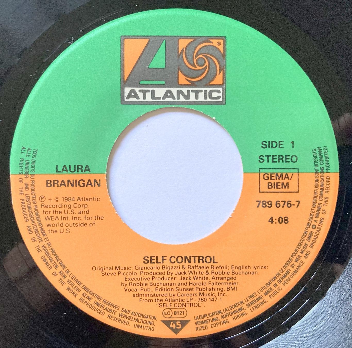Schallplatten: LAURA BRANIGAN - SELF CONTROL – Gebraucht aus Bottens von hotter-than-hell 2