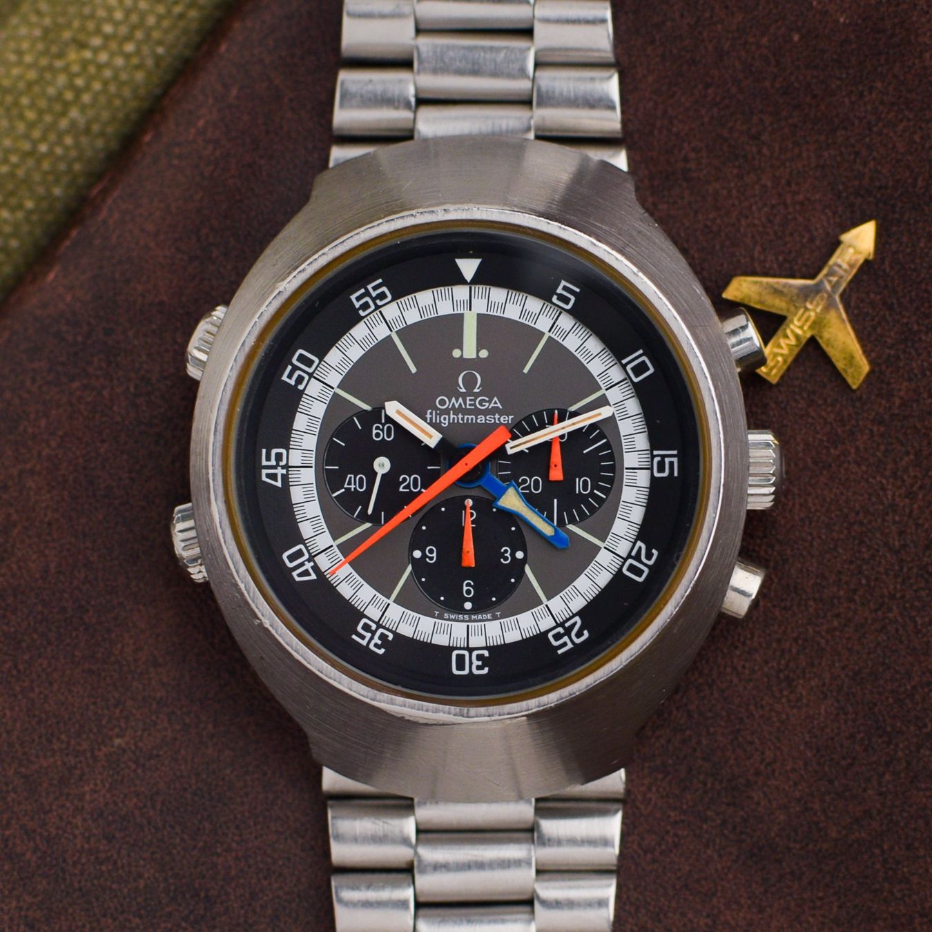 Omega Uhren: Omega Flightmaster GMT Chronograph ref. 145.036 from 1972 – Gebraucht aus St. Gallen von Andrej99