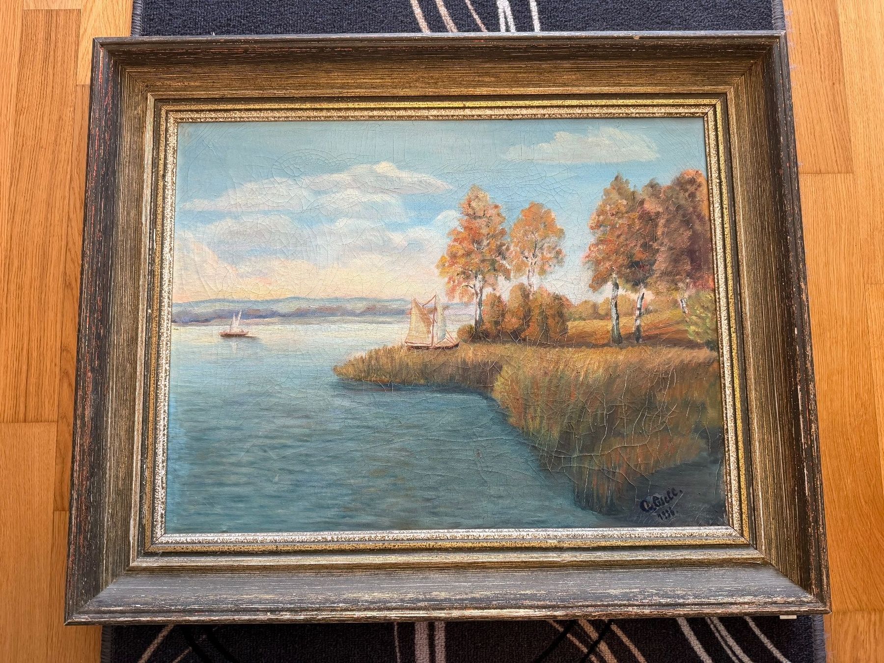 Tableaux: Gemälde auf Leinwand "A. Gsell 1936" – D'occasion à Ossingen par kimpossibel