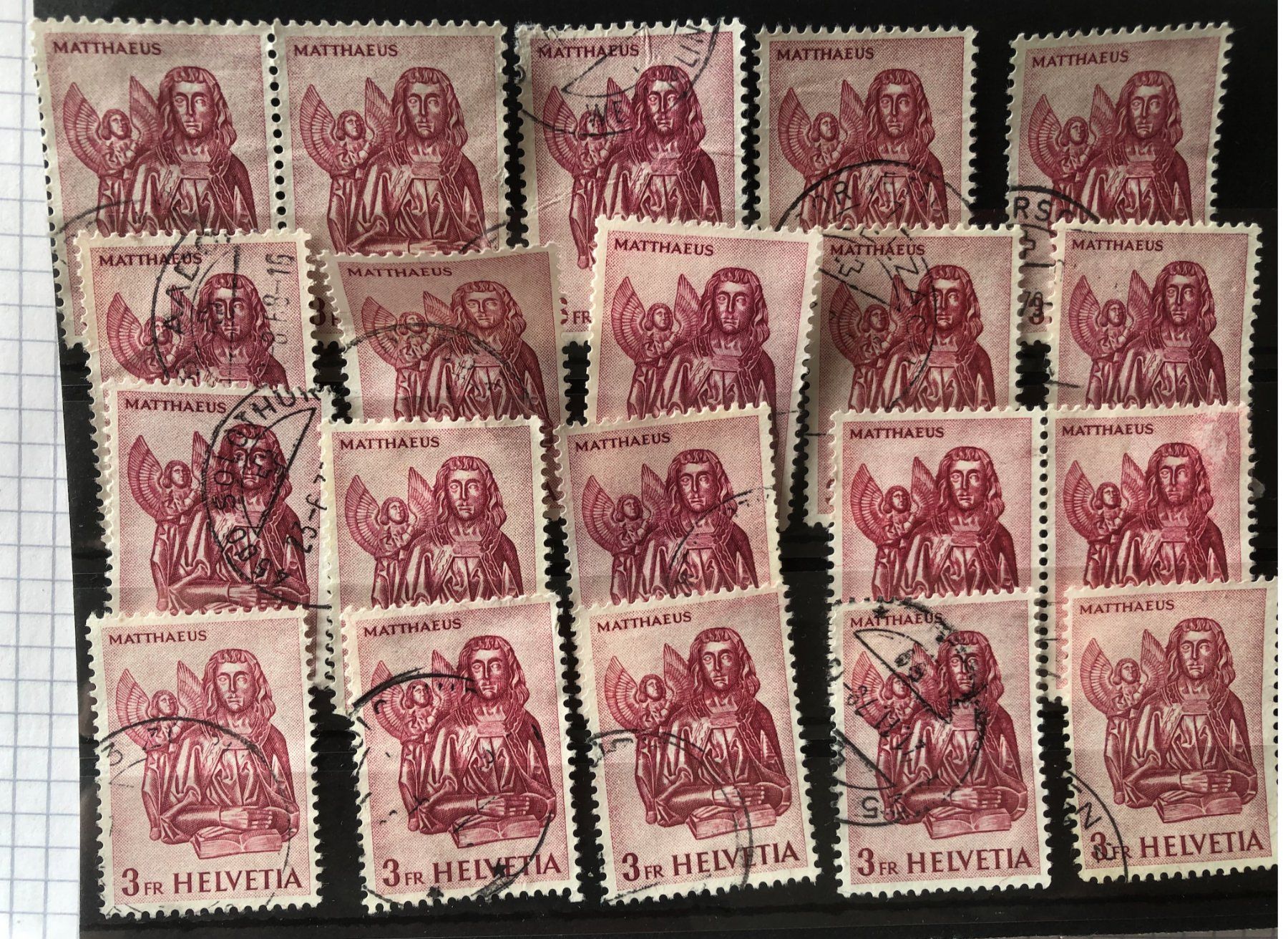 Tutti i francobolli: Nr.381 Steckkarte mit Stempel – Usato da Aarau venduto da Billa007