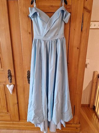 Abendkleid hellblau, Gr. 36/38