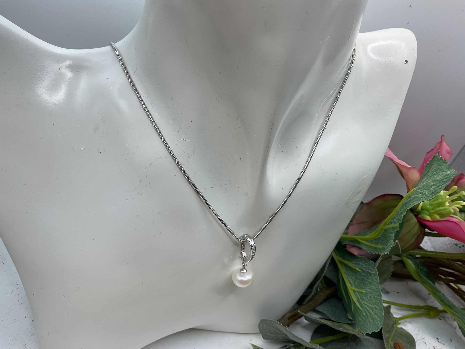 Anhänger: Anhänger aus Sterlingsilber mit Perle – Neu (gemäss Beschreibung) aus luzern von Alpendorf1 3