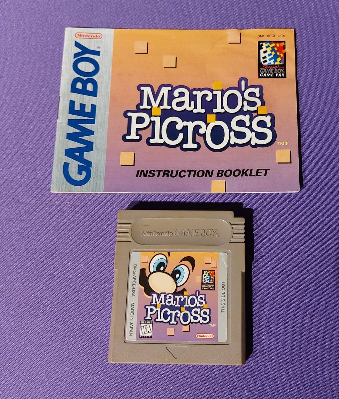 Nintendo Spiele: Mario's Picross inkl. Anleitung - Gameboy – Gebraucht aus Bichelsee von Kompiuter