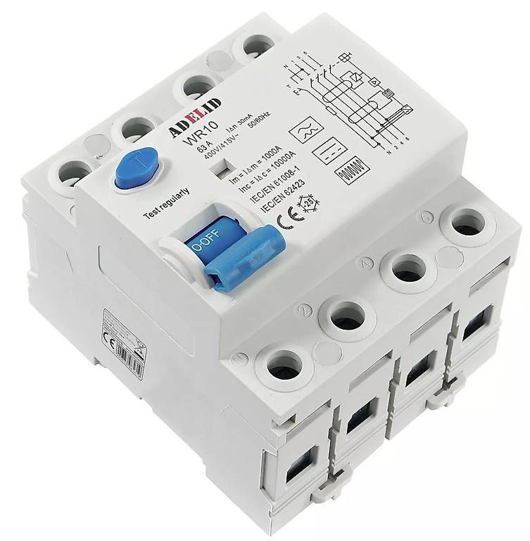 Componenti elettronici: FI Fehlerstromschutzschalter RCD Typ B 30mA, 63A – Nuovo e nell'imballaggio originale da Rüschlikon venduto da Bikestyle 1