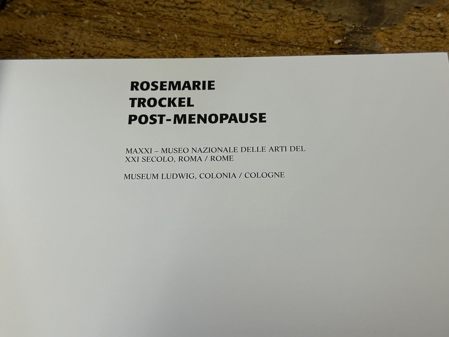 Libri: Rosemarie TROCKEL Post-Menopause – Usato da Bern venduto da Jwpm66 1