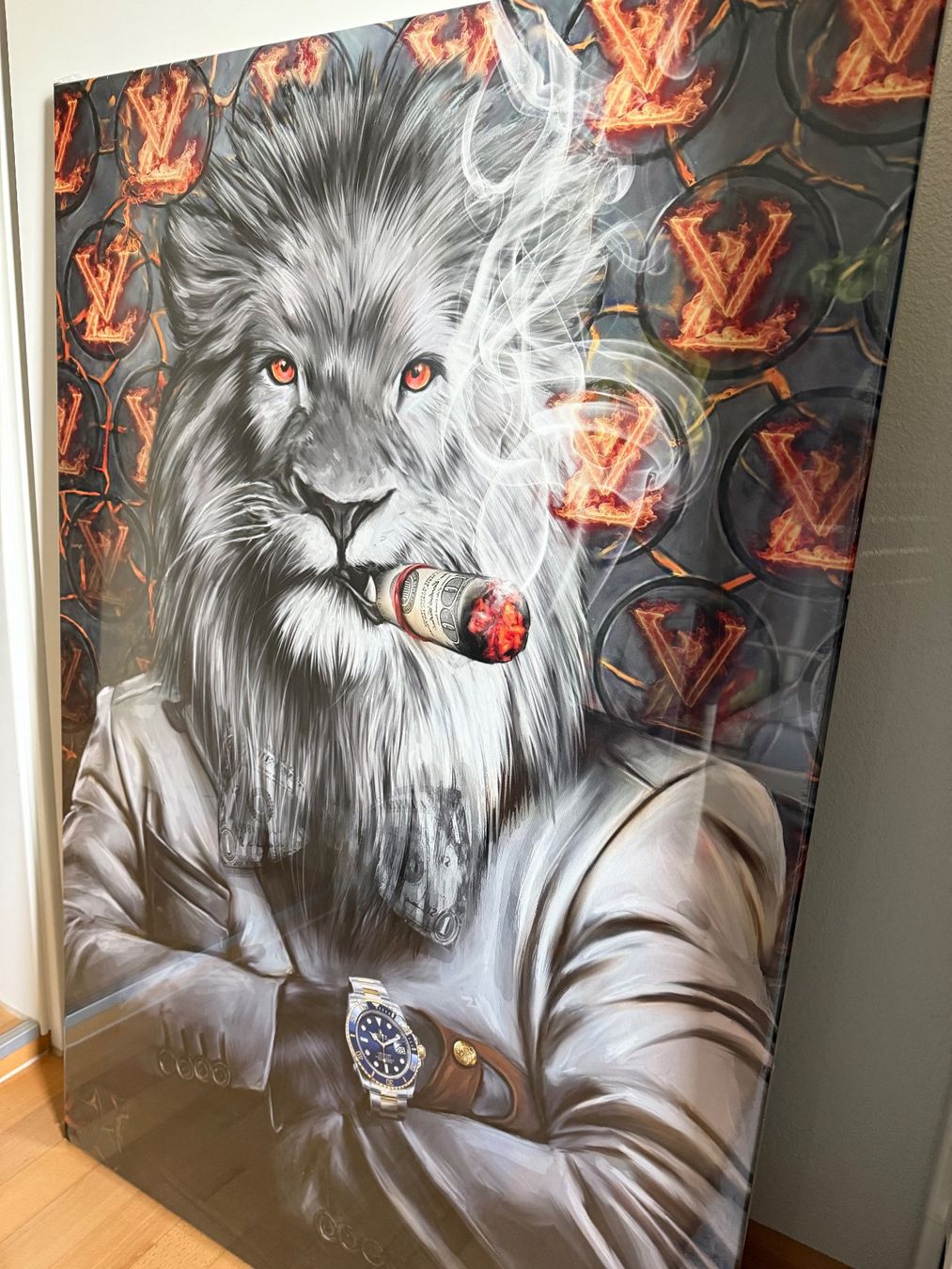 Foto & Immagini: Kunst. Bild 120/80cm Löwe. Neue – Nuovo e nell'imballaggio originale da Winkel venduto da Olirickli05 1