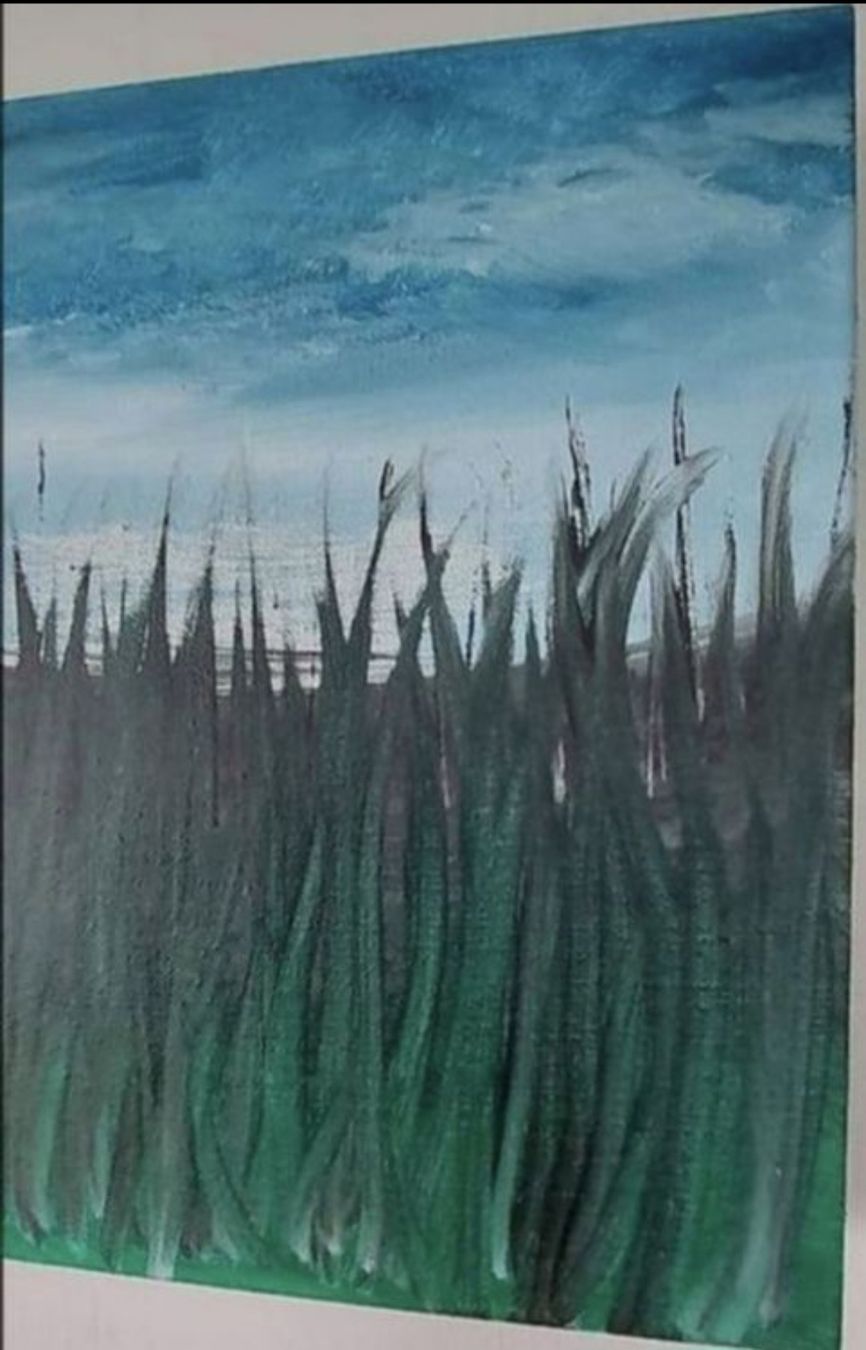 Tableaux: Gemälde " Sommerwiese " handmade 30×30 – Neuf (Voir description) à Riehen par Steinbock1970 3