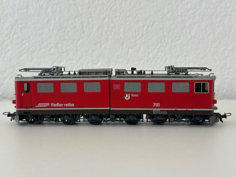 Bemo Modelleisenbahnen: Rarität: Bemo 1254 141 Ge 6/6 II 701 neurot ab 1.- – Neu (gemäss Beschreibung) aus St. Gallen von Modell1zu87 1