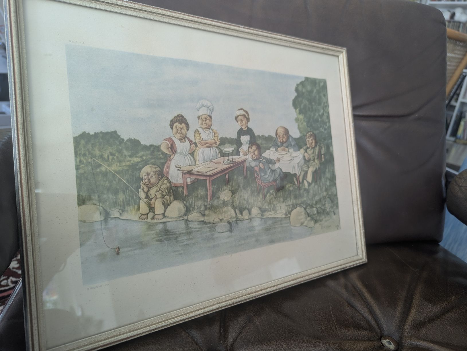 Dipinti: Vintage Robert Högfeldt Art Print  – Usato da Erlinsbach SO venduto da Meytalien 2